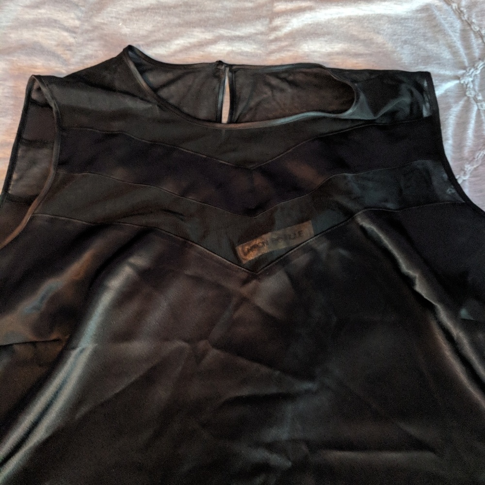 Black Silky tank top